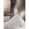 custom popular newest hot sell high quality Sleeveless hot saxy women's backless wedding dress